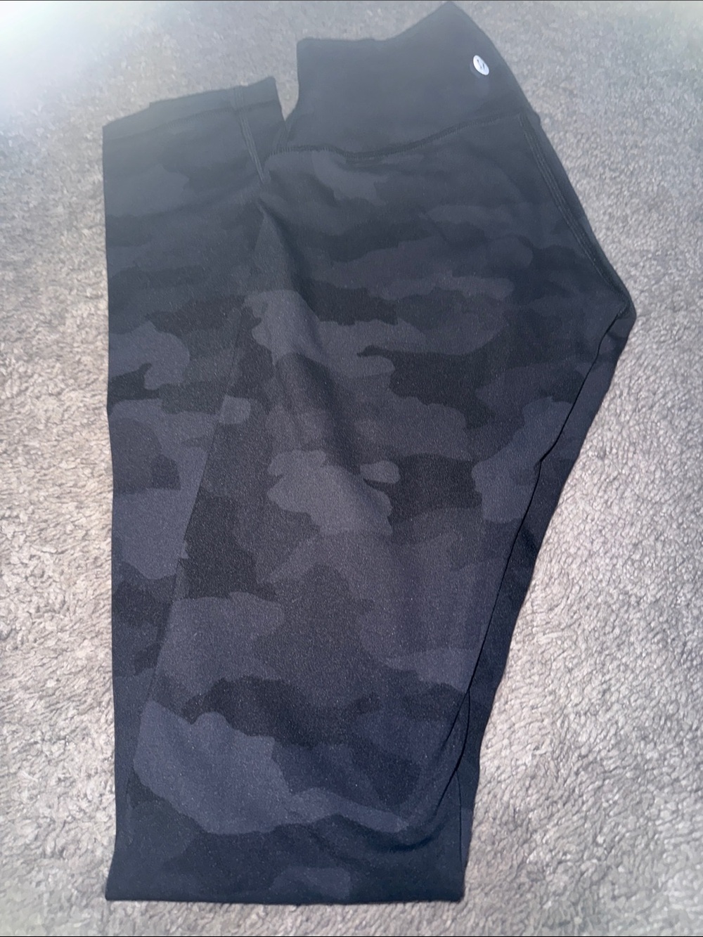lululemon athletica Black Camo High-Rise Leggings